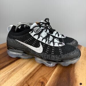 Nike Air Vapormax 2023 FK Flyknit Oreo Mens 9.5 Black White Blue Tint DV1678-010